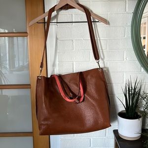 Free People Vegan Leather Tote Bag - 3 Pieces